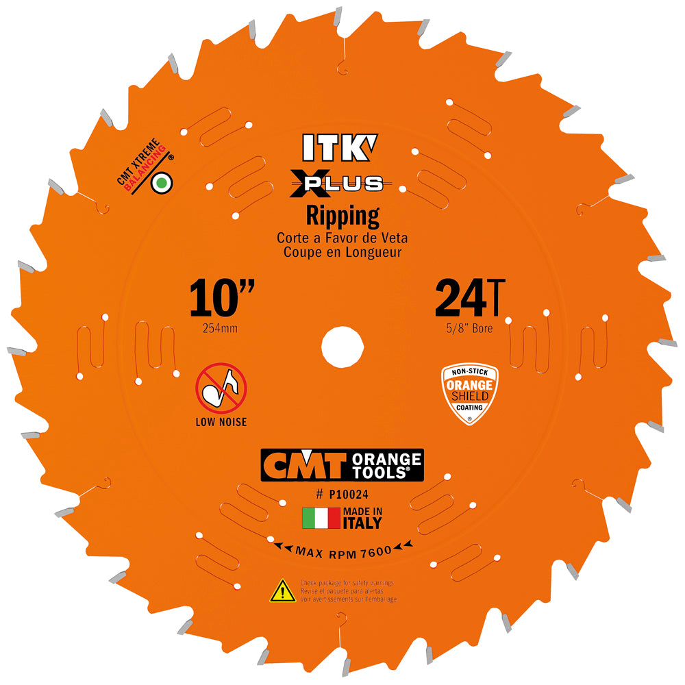 CMT P10024 ITK-Plus Ripping Blade Hw 10" x 5/8" T24 ATB+S