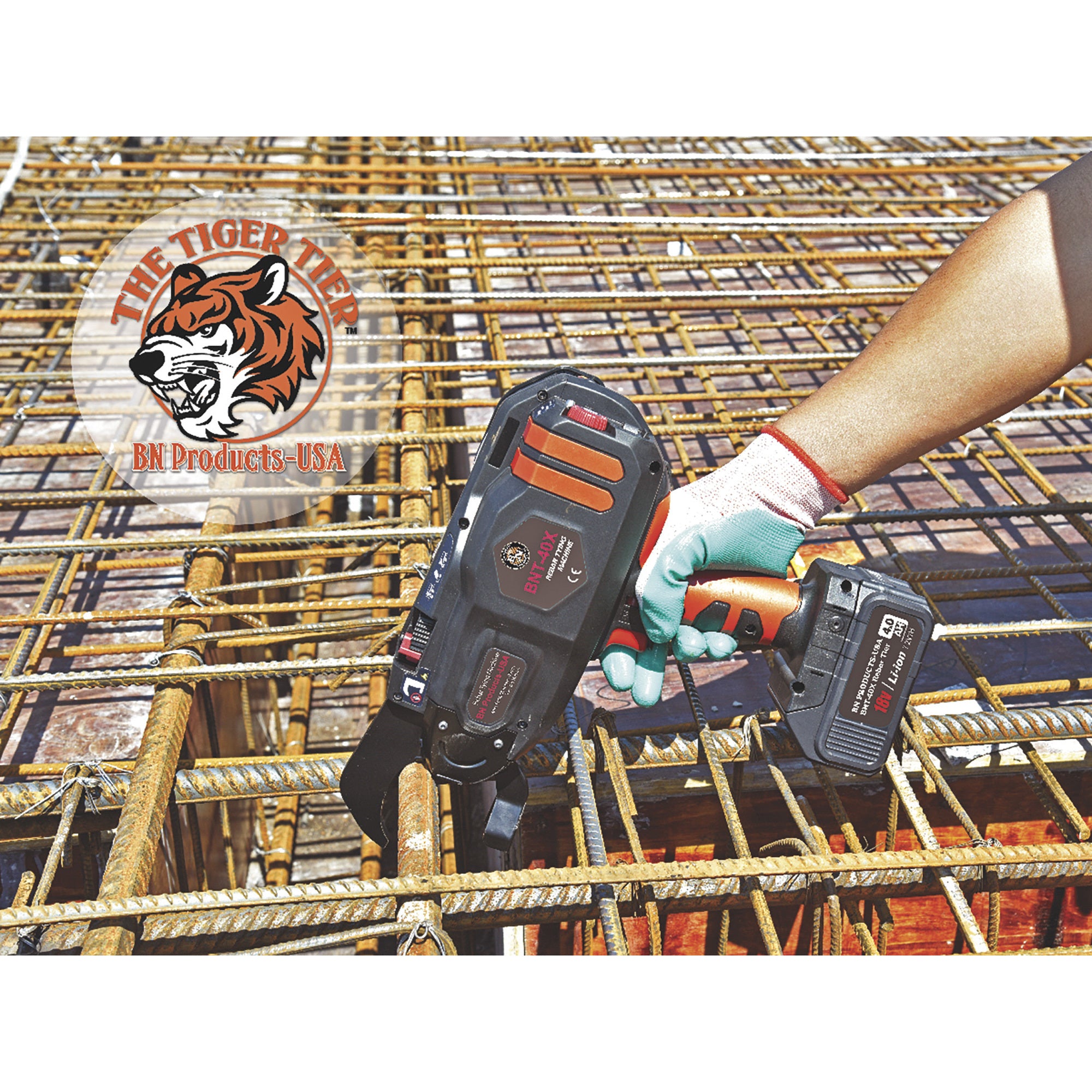 BN Rebar Power Tools BNT-58X Tiger Tier Cordless Rebar Tying Tool