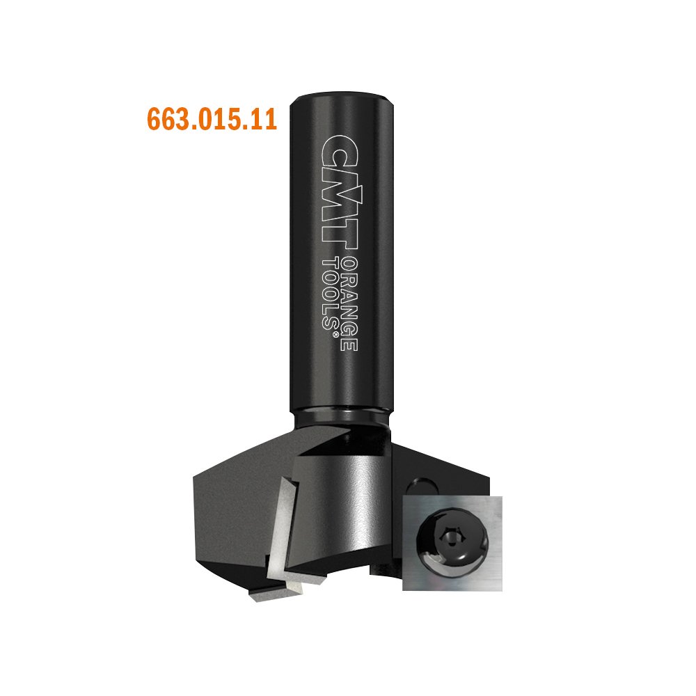 CMT 663.015.11 Spoilboard Surfacing Router Cutters w/Insert Knives 1-1/2"