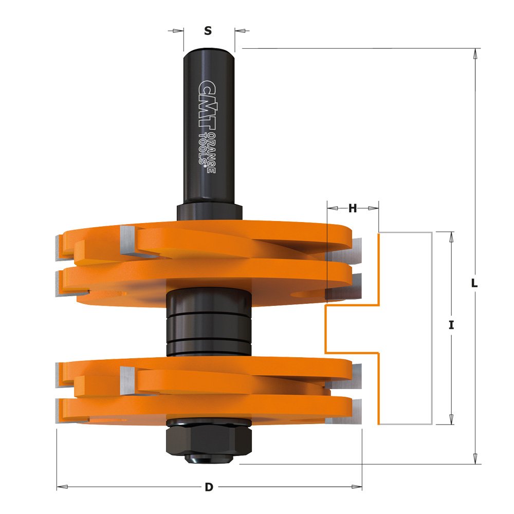 CMT 800.628.11 Tenon Cutting Router Bit