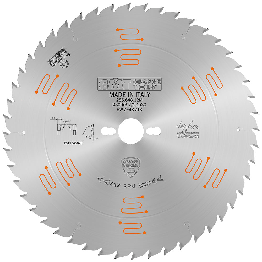 CMT 285.648.12M Heavy-Duty General Purpose Saw Blade 300 x 30mm T48 ATB