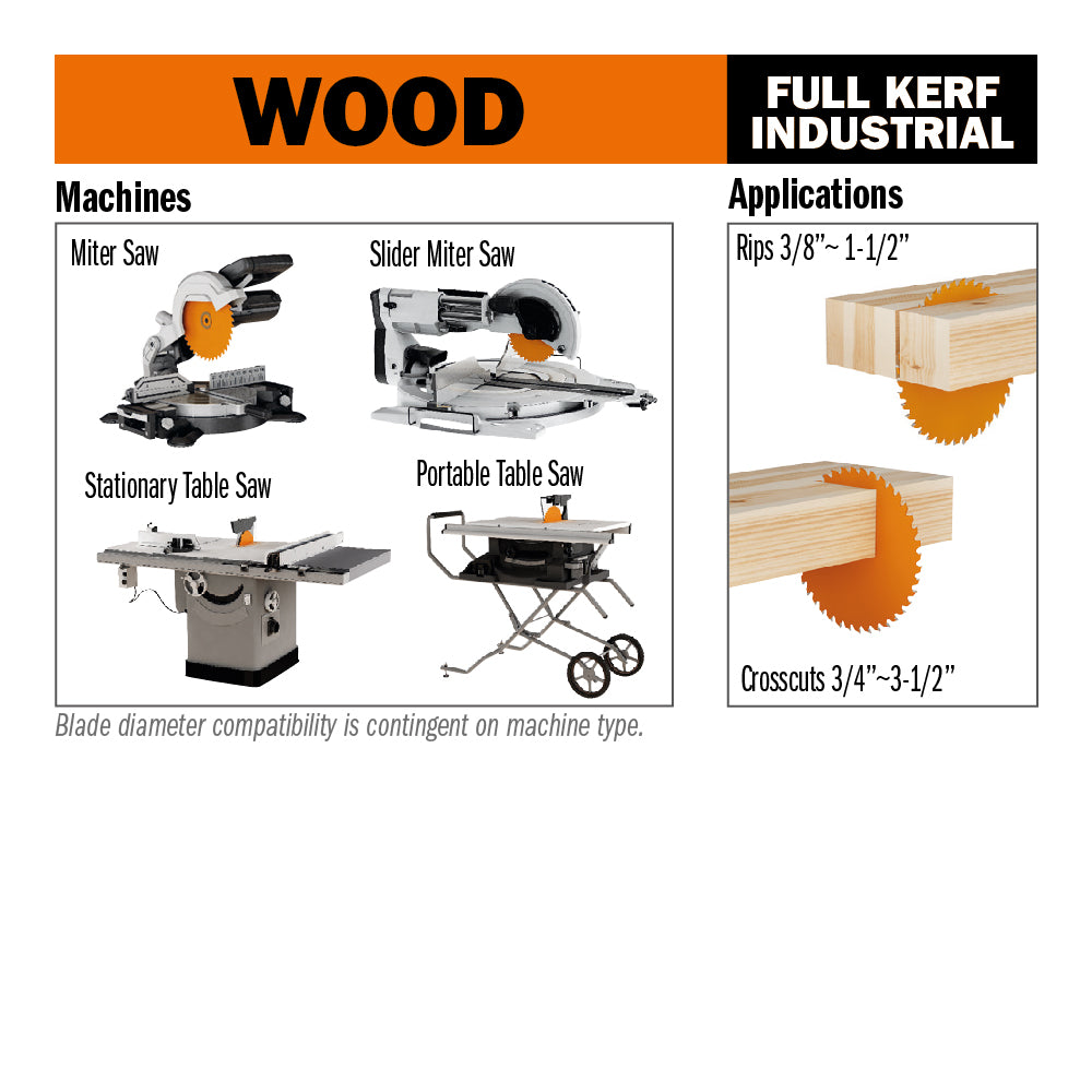 CMT 215.060.12 Combination Blade 12 x 60 1 inch Bore