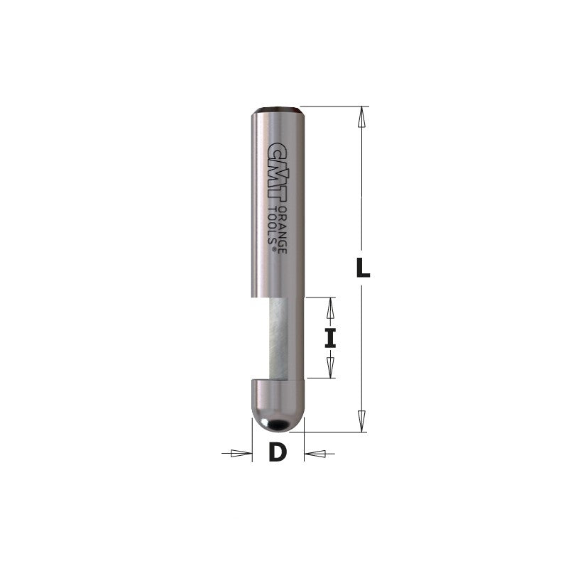 CMT 84201 Contractor Solid Carbide Laminate Trimmer Bit 1/4-inch Diameter 1/4-Inch Shank Flush cut
