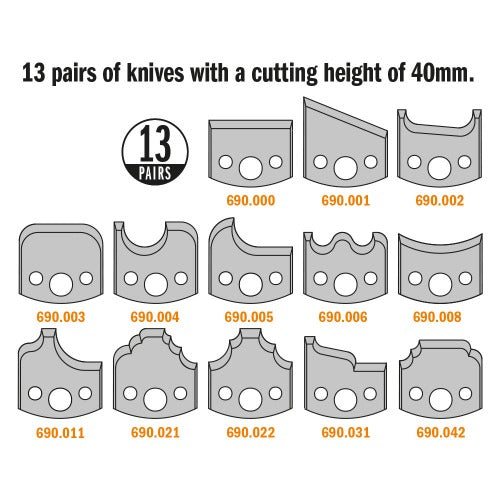 CMT 692.013.14 Molding & Profile Set 4-Inch Diameter 1-1/4-Inch Bore