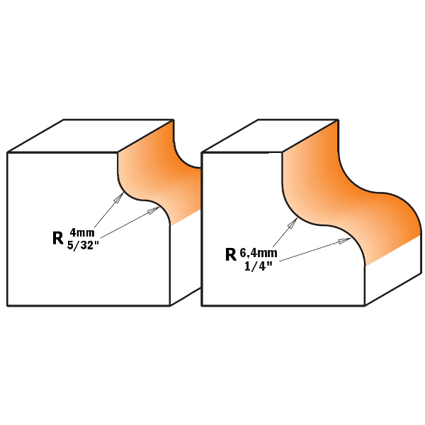 CMT 859.064.11 Ogee Bit with 1/4-Inch Radius 1/4-Inch Shank