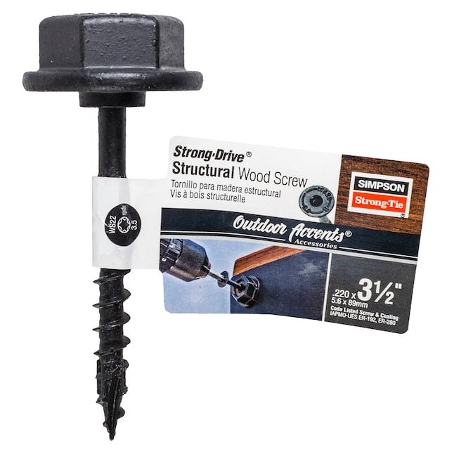 Simpson Strong-Tie 0.220 x 3-1/2" SDWS22312DBB Outdoor Accents Structural Wood Screw