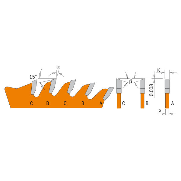CMT 215.050.10 Industrial Combination Blade 10-Inch x 50 Teeth 4ATB+1TCG Grind with 5/8-Inch Bore PTFE Coating