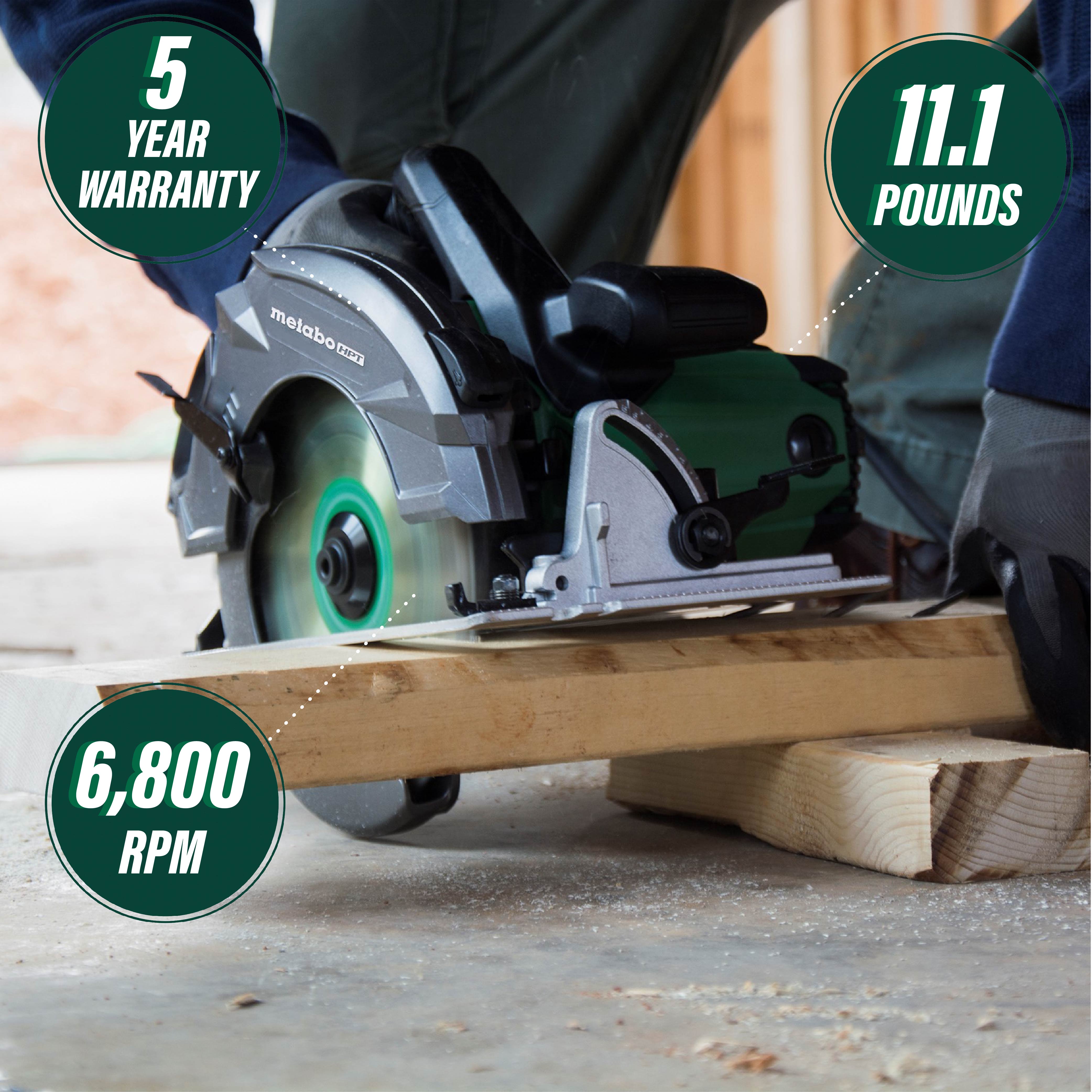 Metabo HPT (Hitachi) C7UR | 7-1/4 Inch Pro Circular Saw "RIPMAX" 