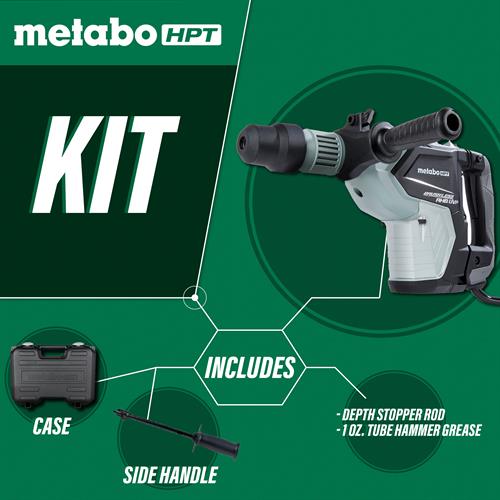Metabo HPT 1-9/16" SDS-MAX Rotary Hammer w/Aluminum Housing Body