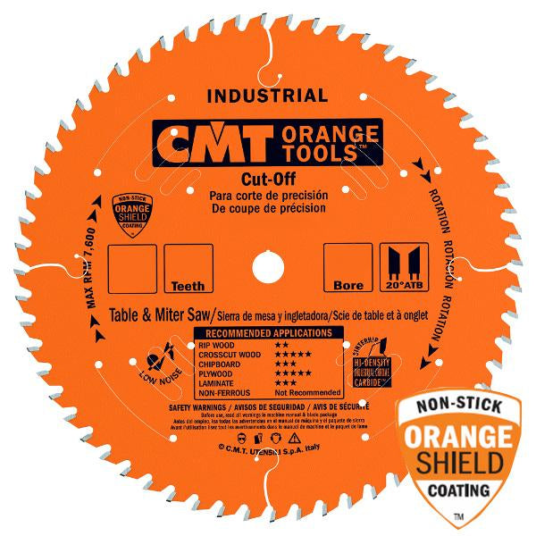 CMT 205.060.10 Fine Finish ATB Saw Blade 10" x 5/8" Bore T60 ATB