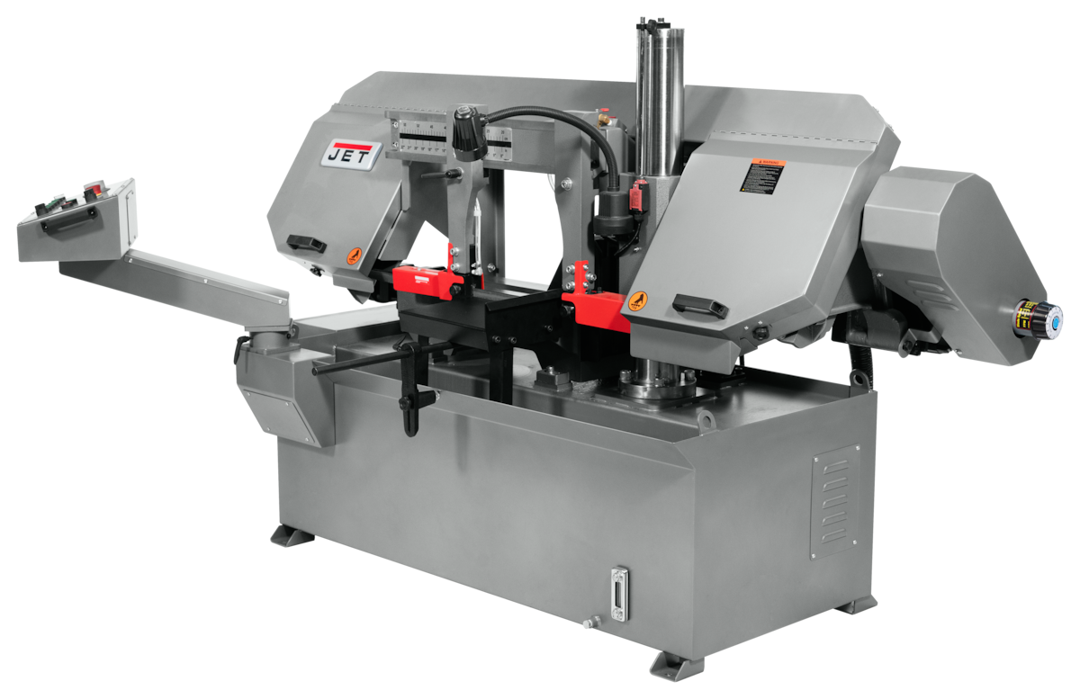 JET HBS1220DC, 12x20" Semi-Automatic Dual Column Bandsaw 3HP, 230/460V, 3Ph