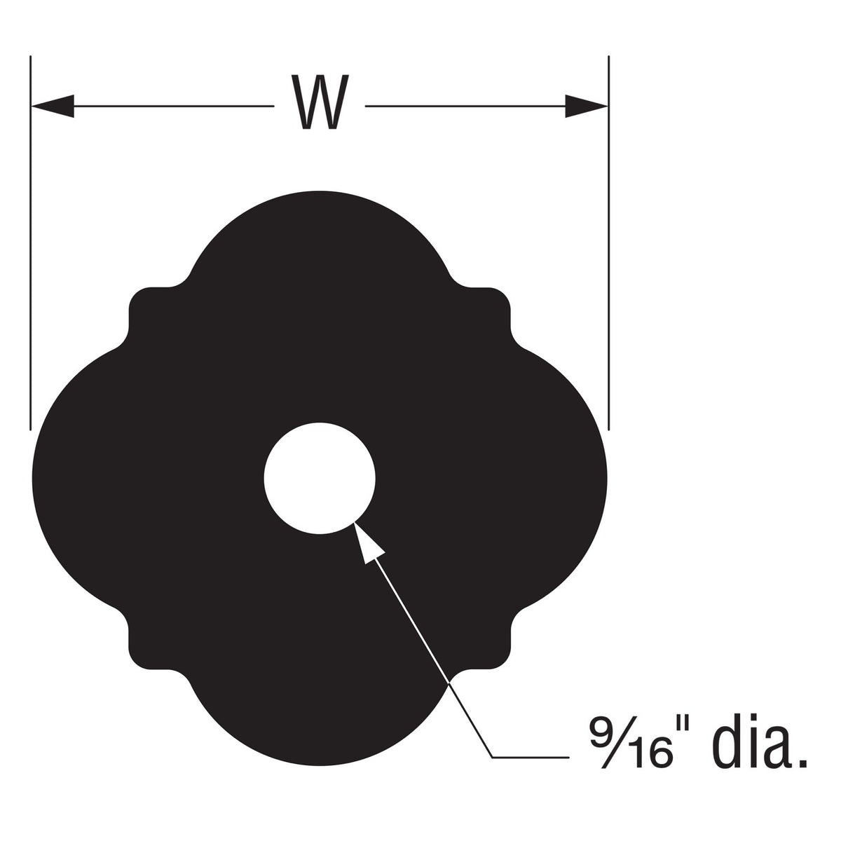 Simpson Strong-Tie APDMW56 Decorative Washer - Black Powder Coat
