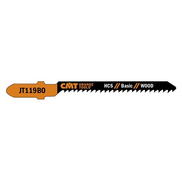 CMT JT119BO-5 Jig Saw Blades Wood/Fine Curve (HCS) 3" x 12TPI (5-Pc)