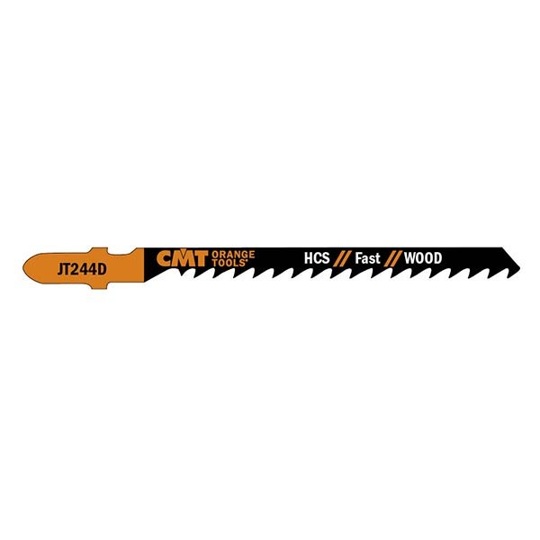 CMT JT244D-5 Jig Saw Blades Wood/Coarse Curve (HCS) 4" x 6TPI (5-Pc)