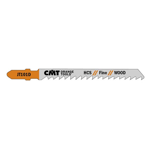 CMT JT101D-5 Jig Saw Blades Wood/Fine Straight (HCS) 4" x 6TPI (5-Pc)