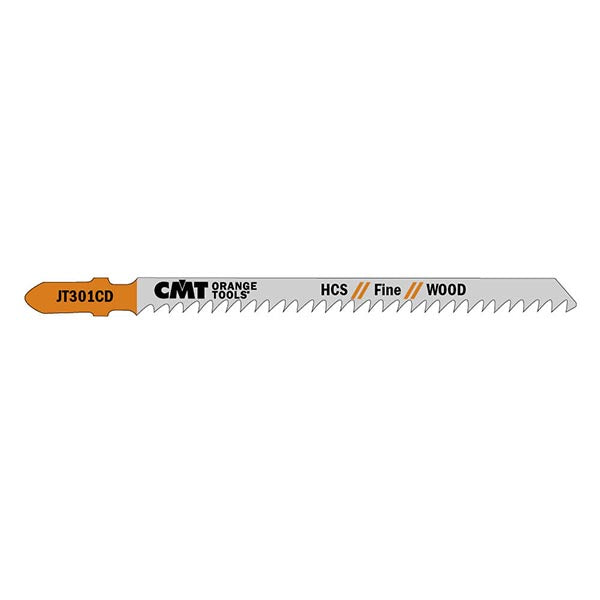 CMT JT301CD-5 Jig Saw Blades Wood/Fine Straight (HCS) 4-1/2" x 8TPI (5-Pc)