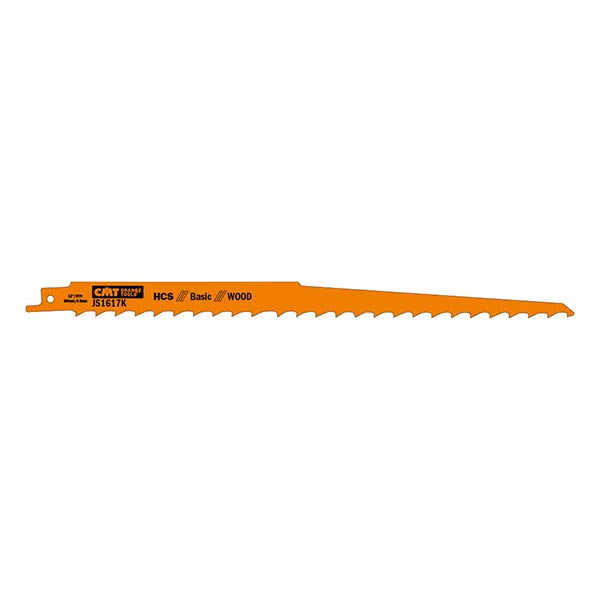 CMT JS1617K-5 Reciprocating Saw Blades for Wood (HCS) 12" x 3TPI (5-Pc)