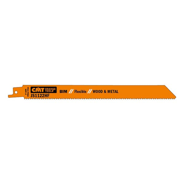 CMT JS1122HF-5 Reciprocating Saw Blades for Wood & Metal BIM 9" x 10TPI (5-Pc)