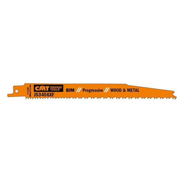 CMT JS3456XF-20 Reciprocating Saw Blades for Wood & Metal BIM 8" x 6-12TPI 20-Pc