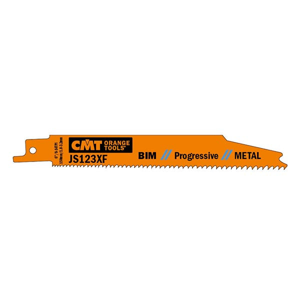 CMT JS123XF-5 Reciprocating Saw Blades for Metal BIM 6" x 8-14TPI (5-Pc)