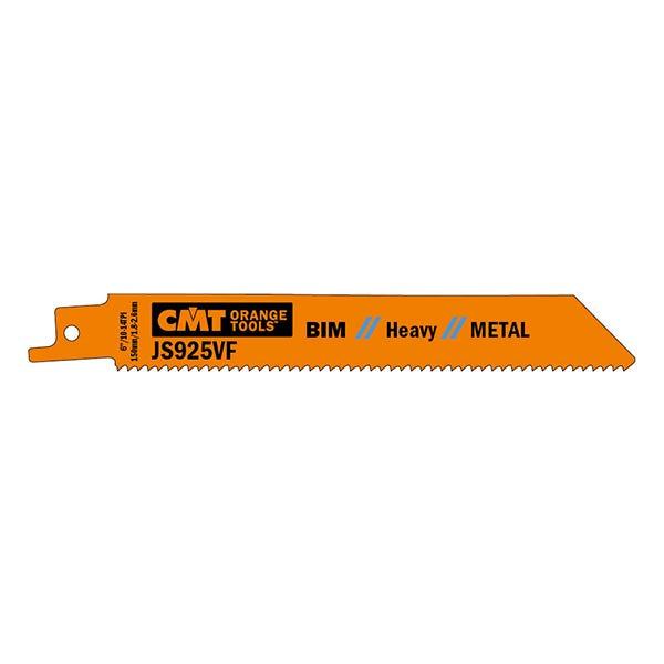 CMT JS925VF-5 Reciprocating Saw Blades for Metal BIM 6" x 10-14TPI (5-Pc)