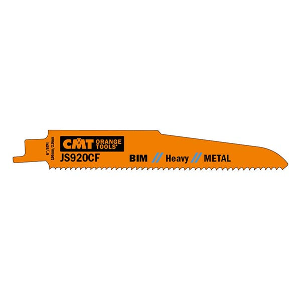 CMT JS920CF-5 Reciprocating Saw Blades for Metal BIM 6" x 9TPI (5-Pc)
