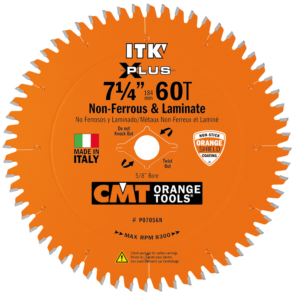 CMT P07056N ITK-Plus Non-Ferrous Metal & Composite Decking Blade 7-1/4" T56 TCG