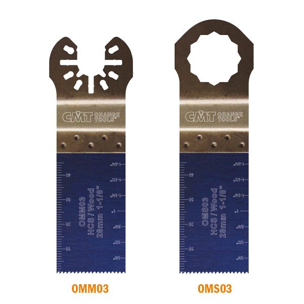 CMT OMM03-X1 1-1/8" Plunge and Flush-Cut Blade for Wood HCS (1-Pc)