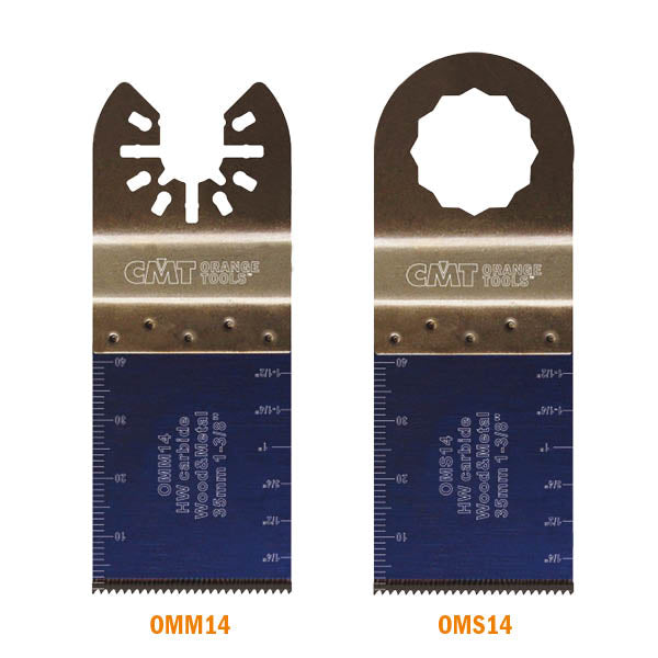 CMT OMM14-X1 1-3/8" Plunge & Flush-Cut Blade for Wood & Metal Carbide (1-Pc)