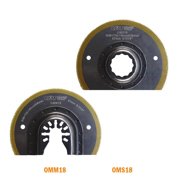 CMT OMM18-X1 3-7/16" Radial Saw Blade for Wood & Metal BIM+TIN (1-Pc)