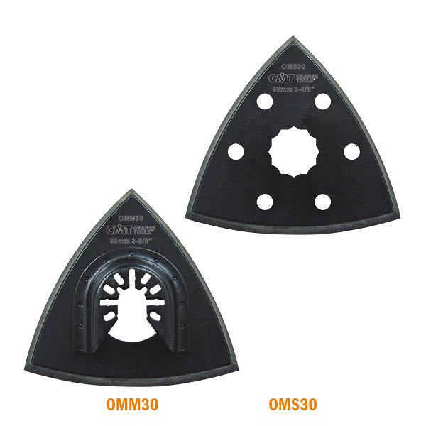 CMT OMM30-X1 3-5/8" Delta Sanding Pad Perforated for Multi-Material (1-Pc)