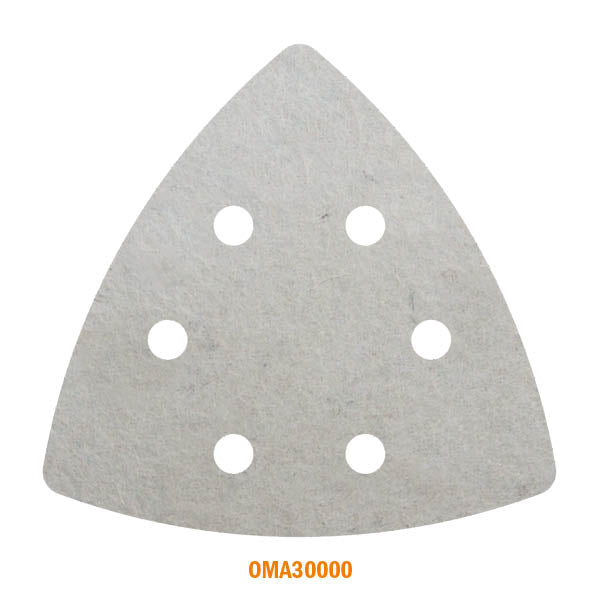 CMT OMA30000-X4 3-5/8" Delta Polishing Fleece. Perforated (4-Pc)