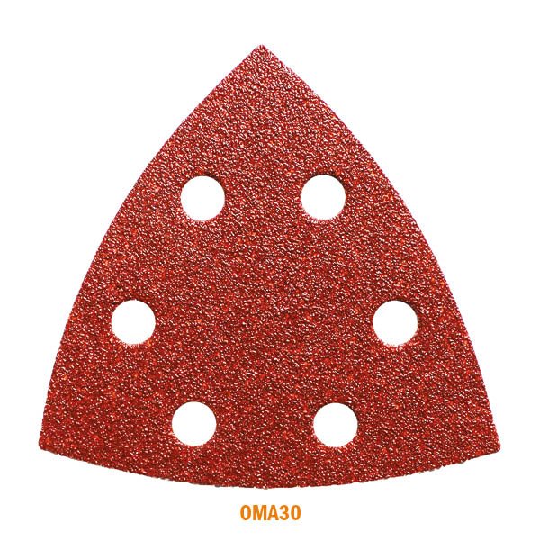 CMT 120 Grit 3-5/8" Aluminum-Oxide Delta Sandpaper for Wood. Perforated (10-Pc)