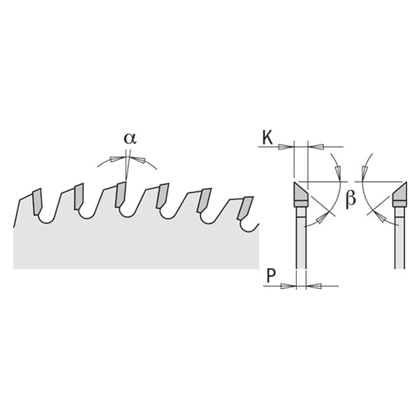 CMT 283.696.12M 283.CHROME Cut-Off Circular Saw Blade for two-sided melamine