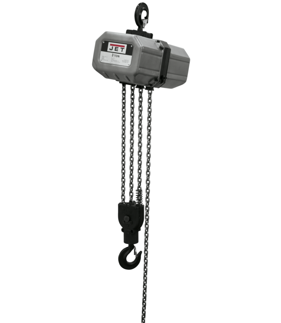 JET3SS-3C-10, 3-Ton Electric Chain Hoist 3-Phase 10' Lift