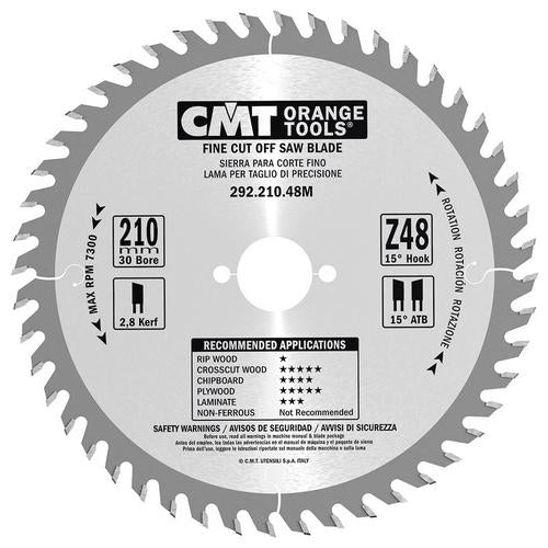 CMT 292.210.48M Fine Finish Saw Blade for FesTool 210 x 30mm T48
