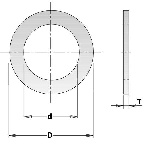 CMT 299.211.00 Reduction Ring for Saw Blade and 30mm 1-3/16-Inch Diameter by 5/8-Inch Bore