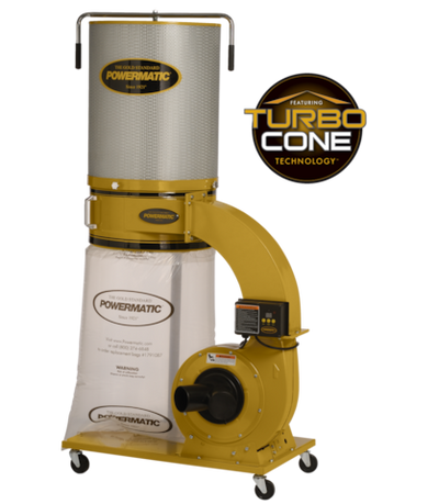 Powermatic PM1300TX-CK Dust Collector 1.75HP 1Ph 115/230V 2-Micron Canister Kit