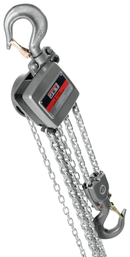 JET 3-Ton Aluminum Hand Chain Hoist with 30ft of Lift AL100-300-30