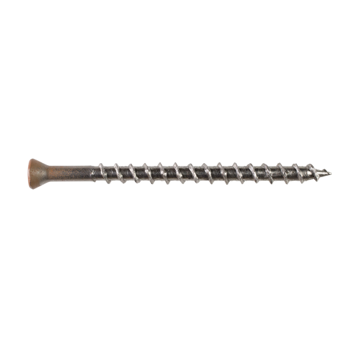 Simpson #8 2-1/2" 305 SS Deck-Drive DWP Wood Screw, Tan 03, T20, Trim Head