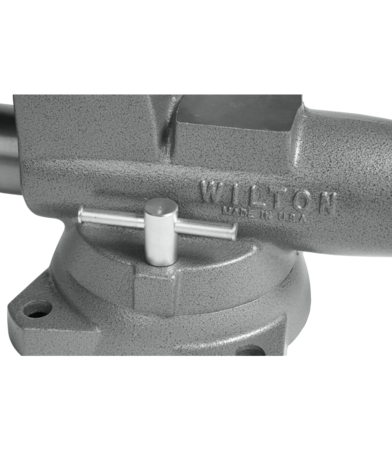 Wilton Combination Pipe & Bench 4-1/2" Jaw Round Channel Vise w/Swivel Base C-1