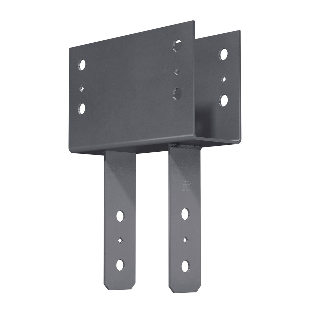 Simpson Strong-Tie CC46 4x Beam, 6x Post Column Cap - Gray Paint