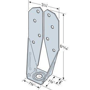 Simpson Strong-Tie DTT2SS Deck Tension Tie w/1.5" SDS Screws, Stainless Stee