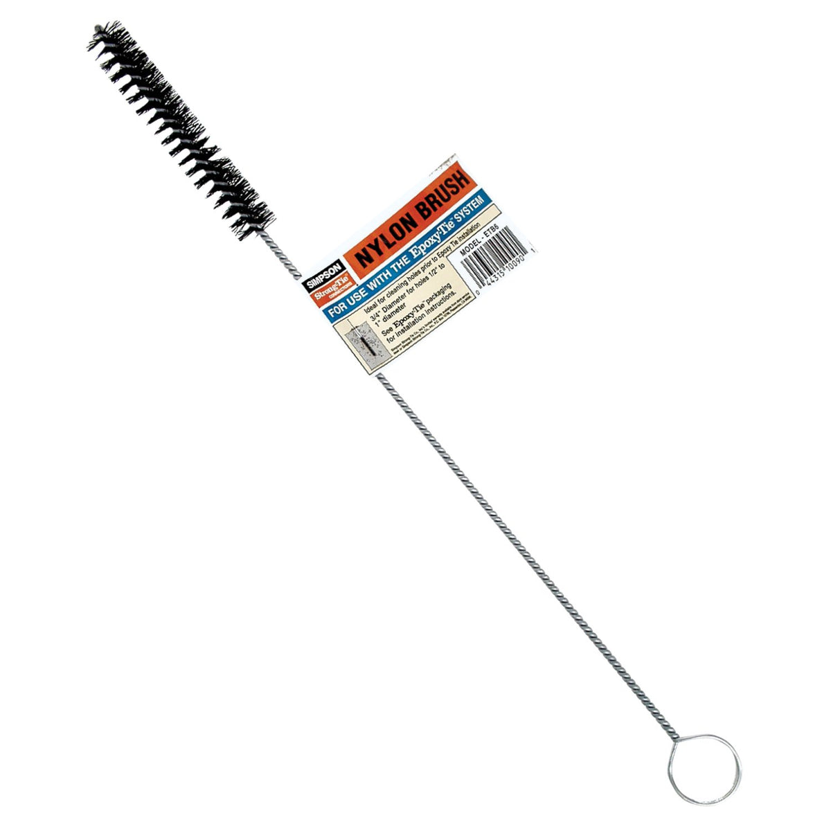 Simpson ETB6 3/4x4x16 Nylon Brush for hole diameters 1/2-3/4