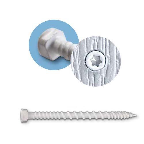 Simpson TSV214R70WH01 #8 x 2-1/4" PVC Trim-Board Screw