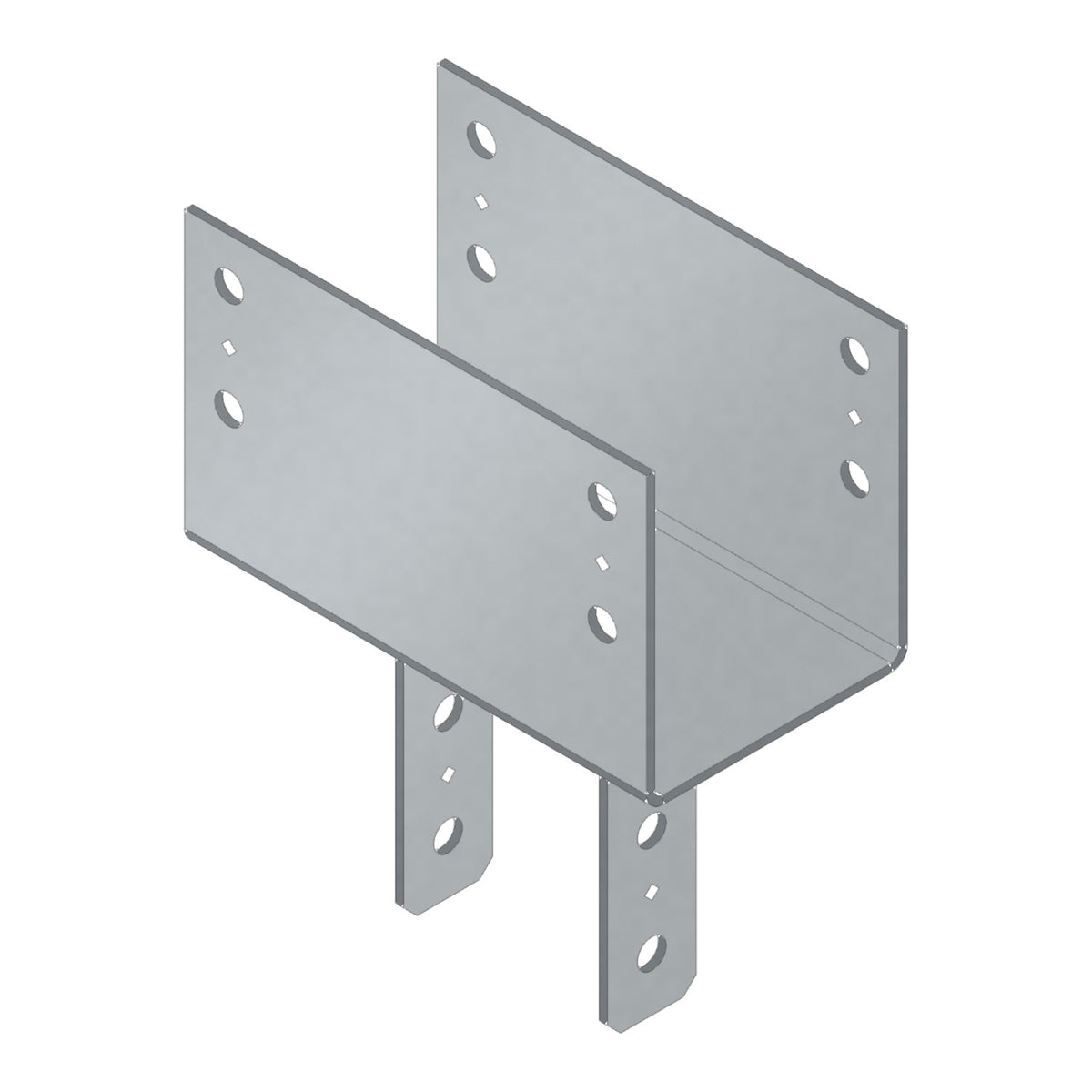 Simpson Strong-Tie CC76 6-3/4" Beam 6X Post Column Cap - Gray Paint