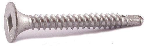 Simpson #6 x 1-1/4" Square Drive Self-Drilling Bugle-Head Screw, 410 Stainless