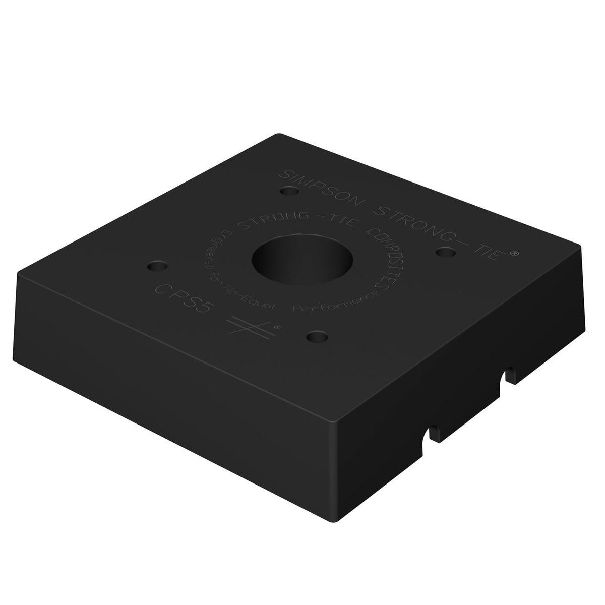 Simpson 5 x 5 Black Composite-Plastic Standoff Post Base CPS5