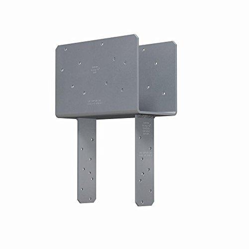 Simpson 5-1/8" Beam x 8" Post Column Cap w/SDS Screws, Gray Paint, CCQ5-8SDS2.5
