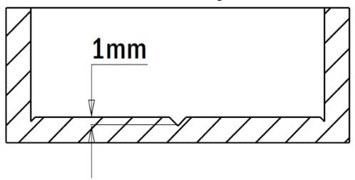 CMT 317.350.11 Hinge Boring Bit 35 x 57.5 RH